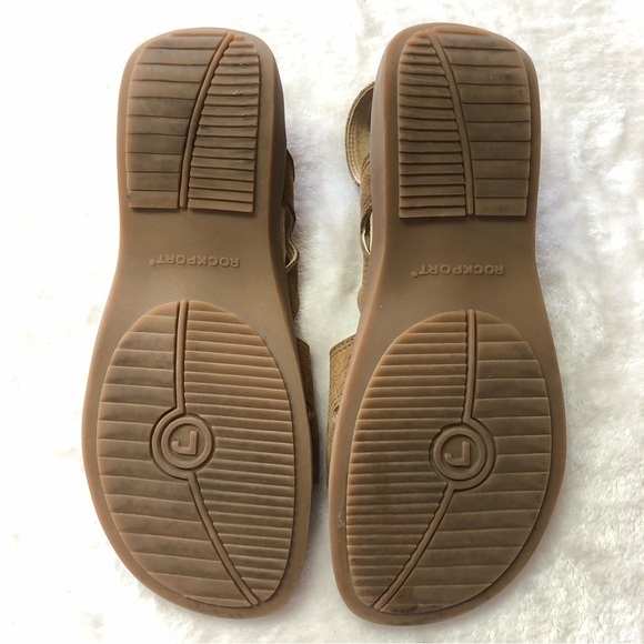 𝅺rockport Brown Leather Sandals Size 6.5B - Picture 10 of 10